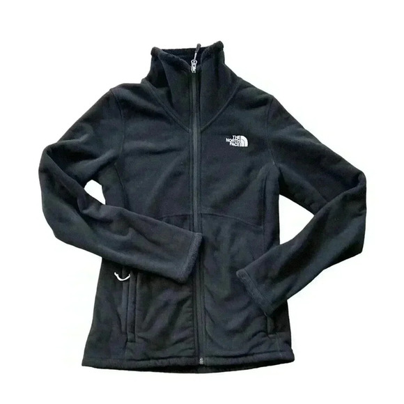The North Face Women Small Black Soft Fleece Lined Interior Full Zip Jacket - Picture 1 of 9